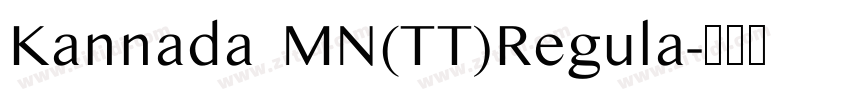 Kannada MN(TT)Regula字体转换